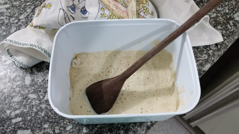 Initial mixture after 36 hours of resting